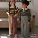 RIBBED SUSPENDER WIDE FLARE PANTS14