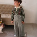 Semon ApartMent RIBBED SUSPENDER WIDE FLARE PANTS