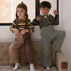 Semon ApartMent RIBBED SUSPENDER WIDE FLARE PANTS