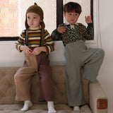 RIBBED SUSPENDER WIDE FLARE PANTS6