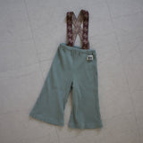 RIBBED SUSPENDER WIDE FLARE PANTS5