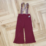 RIBBED SUSPENDER WIDE FLARE PANTS4