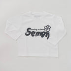 Semon ApartMent SPRAY LOGO LONG SLEEVE T-SHIRT WHITE