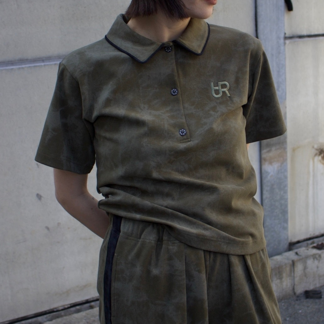 AURéNLEV TIEDYE POLO T SHIRT