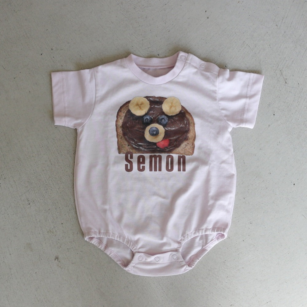 トーストプリントロンパース | TOAST PRINT ROMPERS | Frö