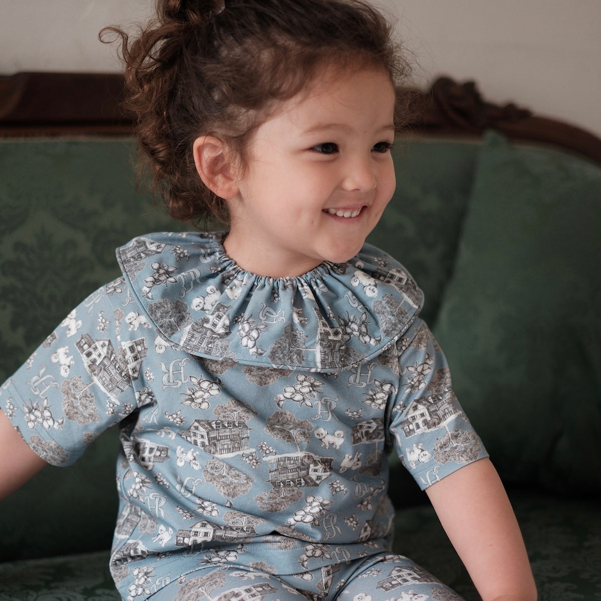 Jamée Rousse TOILE DE JOUY FRILL COLLAR