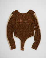 Velour Lace Bodysuit Top33
