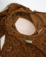 Velour Lace Bodysuit Top36
