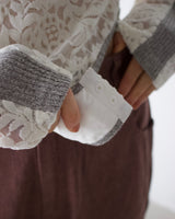 Velour Lace Bodysuit Top37