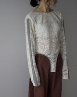 Velour Lace Bodysuit Top8