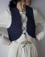 Denim Lace-Up Vest2