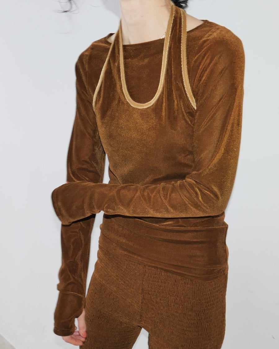 Velour 2way Tops