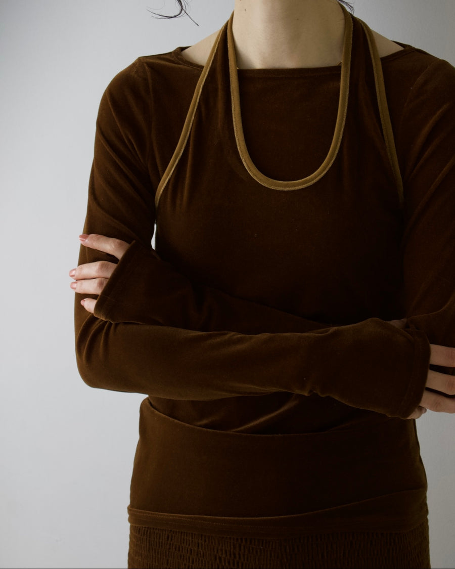 Velour 2way Tops