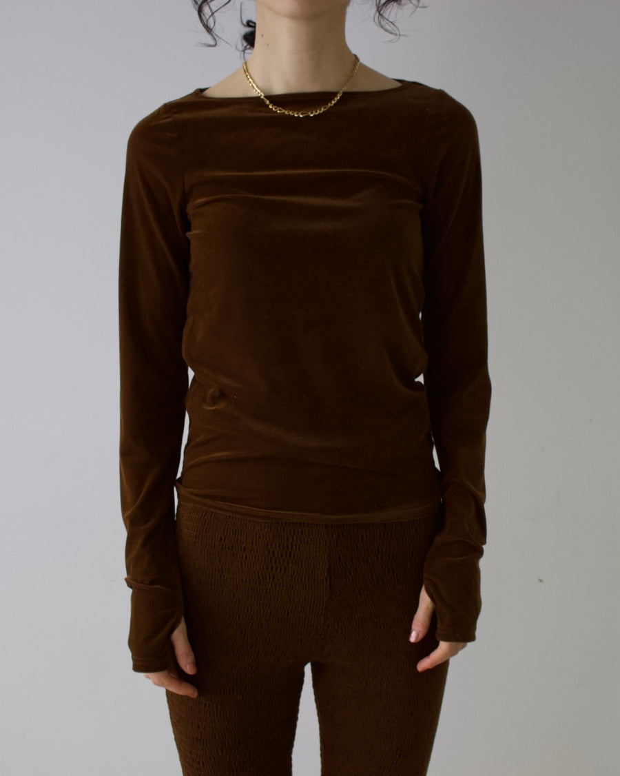 Velour 2way Tops