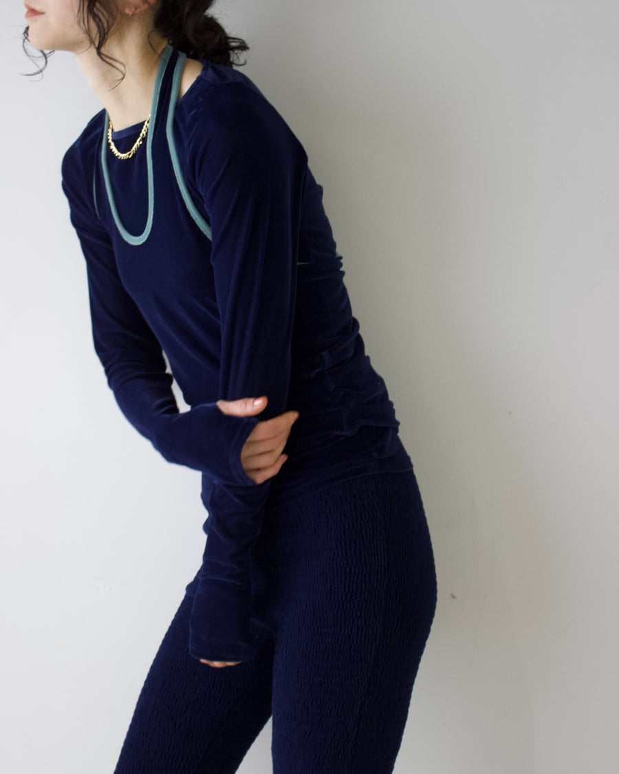 Velour 2way Tops