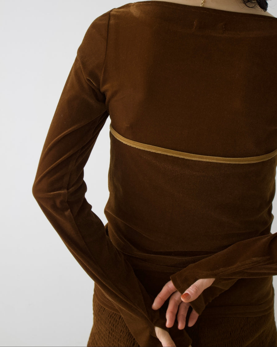 Velour 2way Tops