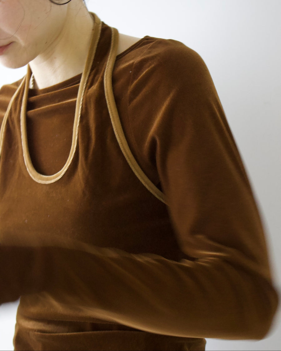 Velour 2way Tops