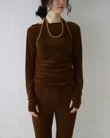 Velour 2way Tops8