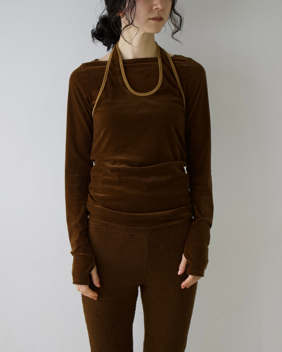 Velour 2way Tops