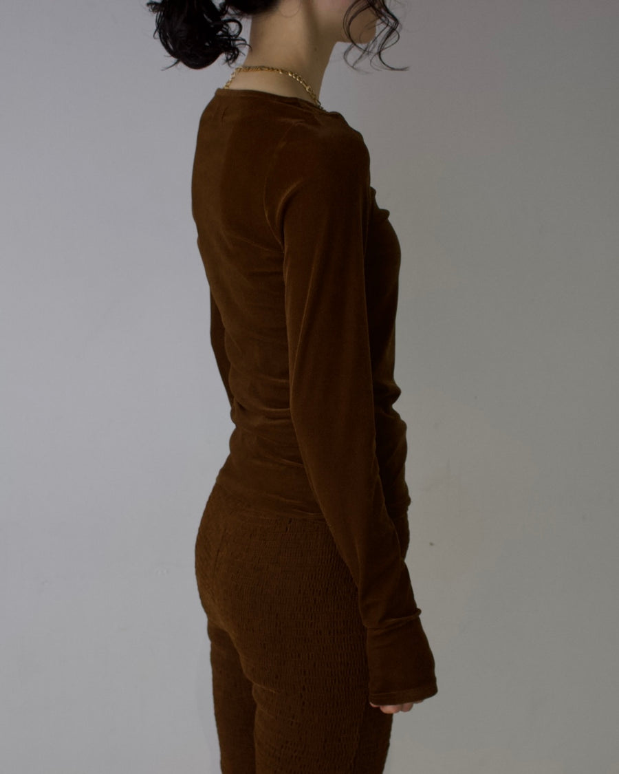 Velour 2way Tops