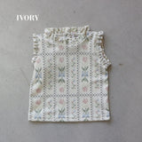 TUCK FRILL SLEEVELESS TOPS 2