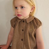 EMBROIDERED STRETCH TWILL DRESS 9