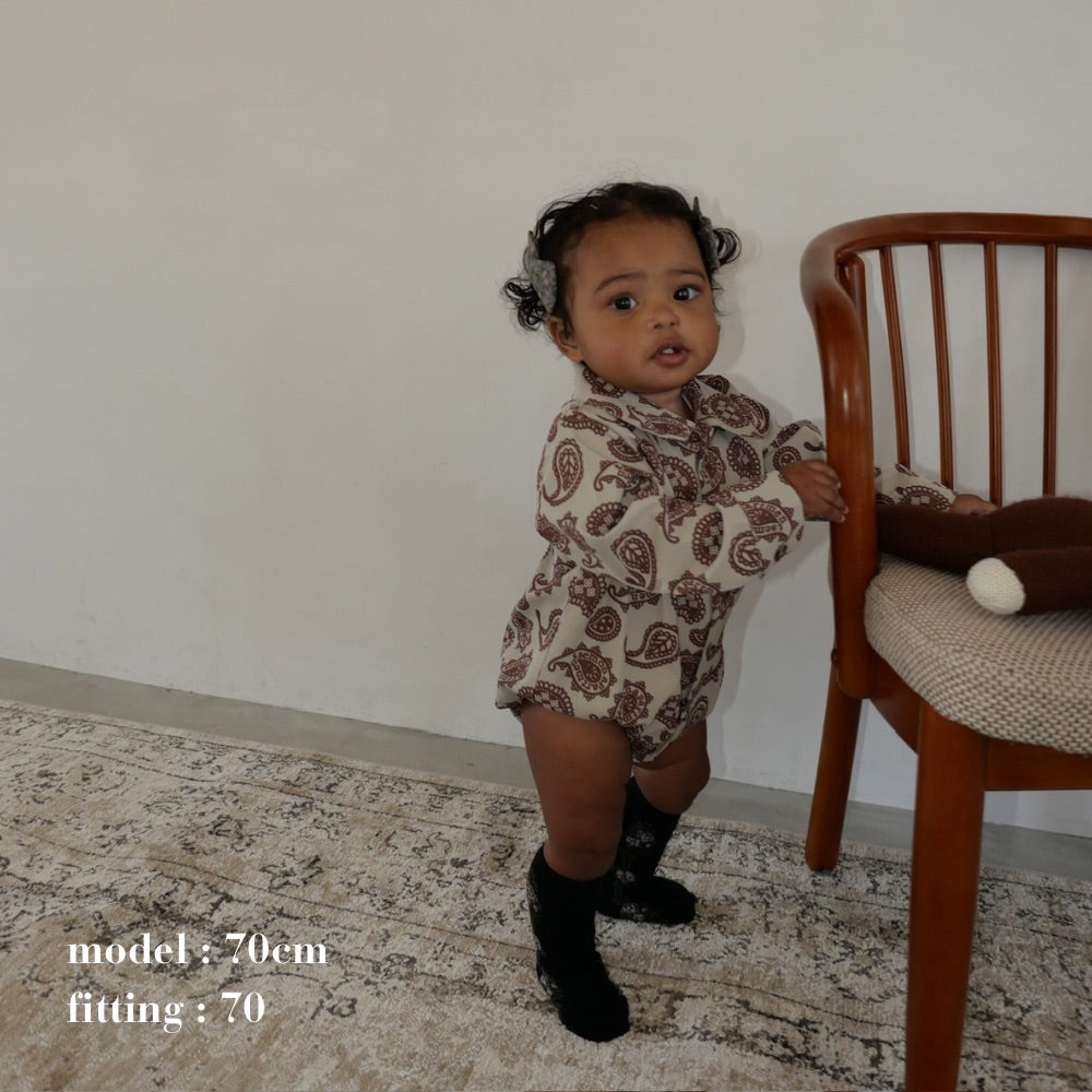 PAISLEY SHIRT ROMPERS – Frö