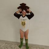 PRINTED RAGLAN ROMPERS 1