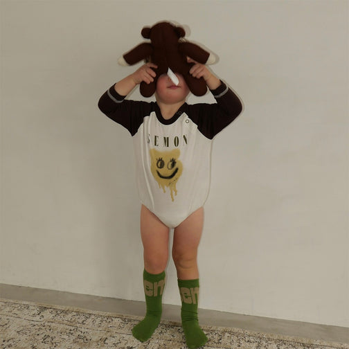 PRINTED RAGLAN ROMPERS