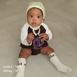 PRINTED RAGLAN ROMPERS 4