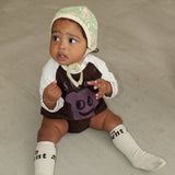 PRINTED RAGLAN ROMPERS 5