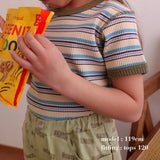 RIBBED BORDER T SHIRT 3