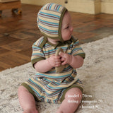 RIBBED BORDER ROMPERS 3