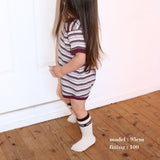 RIBBED BORDER ROMPERS 6
