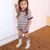 RIBBED BORDER ROMPERS 7