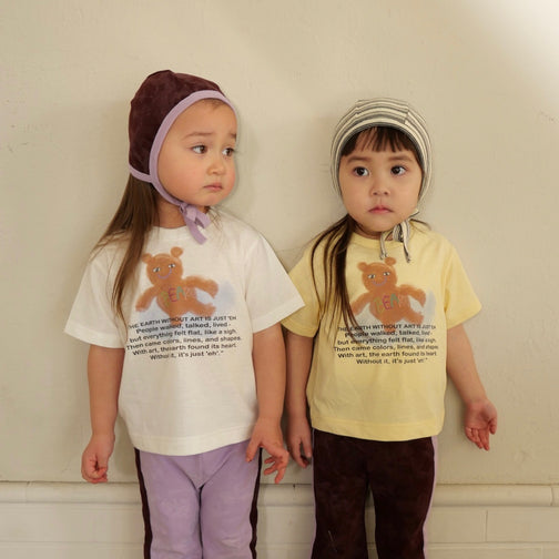 BEAR PRINT T SHIRT