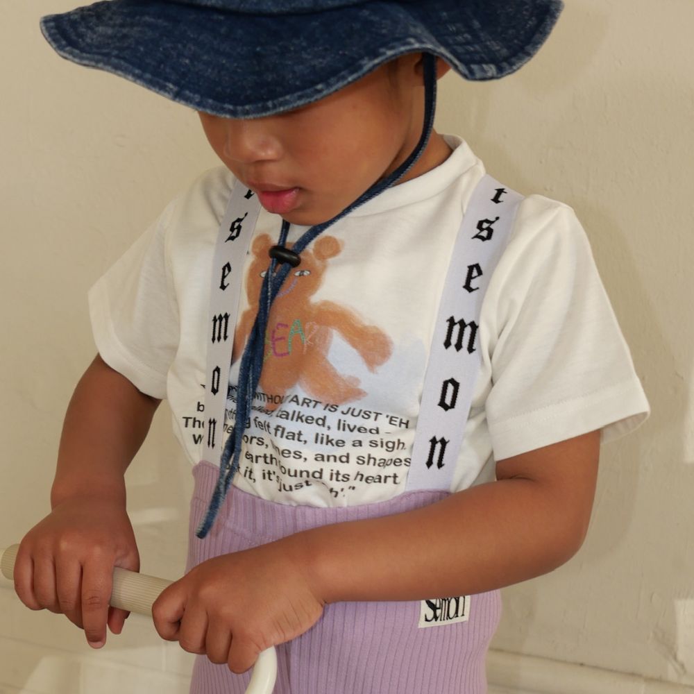 キッズ服(100cm~) c*8様 Semon トースト ベア プリント Tシャツ 110