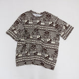 UNISEX PANEL PRINT T SHIRT2