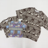 UNISEX PANEL PRINT T SHIRT8