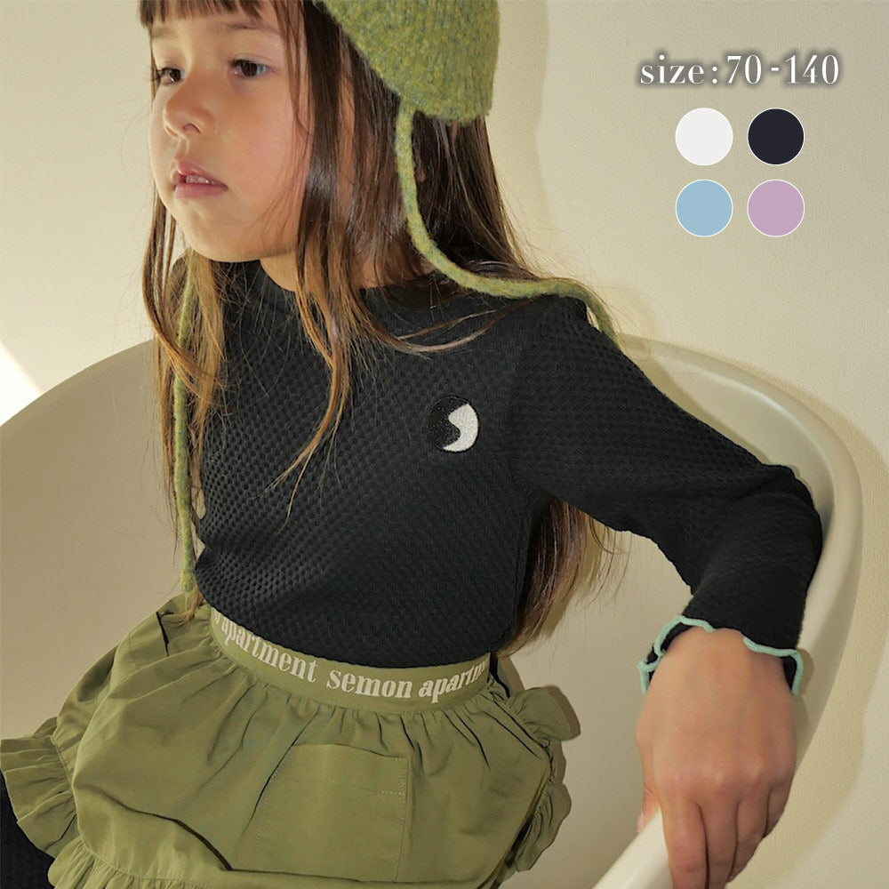 semon セモンアパートメント ワッフル セットアップ 90 WAFFLE EMBROIDERED TOPS – Frö