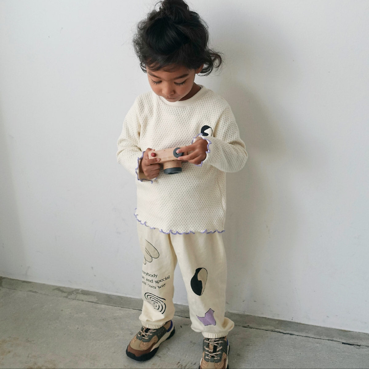 semon セモンアパートメント ワッフル セットアップ 90 WAFFLE EMBROIDERED TOPS – Frö