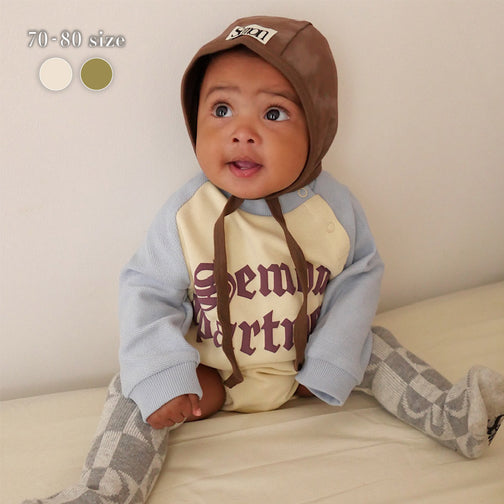 LOOPBACK RAGLAN ROMPERS