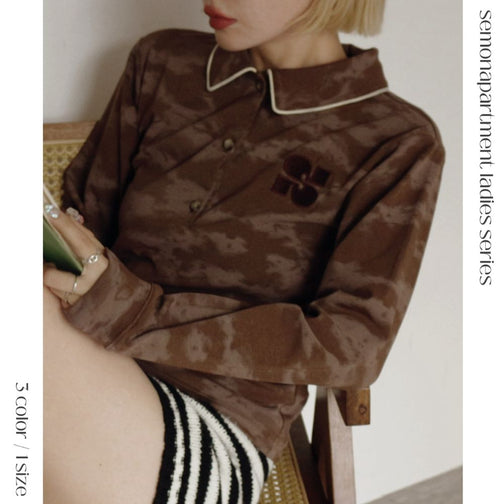 【ladies series】TIEDYE POLO TOPS