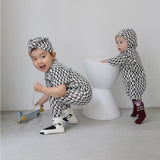 Pattern Long Sleeve Rompers 12