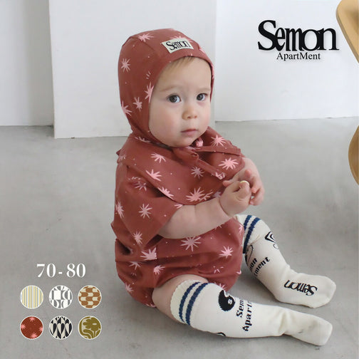 SHORT SLEEVE PATTERN ROMPERS