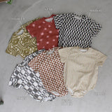 SHORT SLEEVE PATTERN ROMPERS2