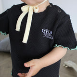 WAFFLE EMBROIDERED HALF SLEEVE TEE16