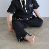WAFFLE EMBROIDERED HALF SLEEVE TEE19