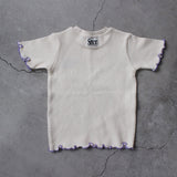 WAFFLE EMBROIDERED HALF SLEEVE TEE26