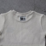 WAFFLE EMBROIDERED HALF SLEEVE TEE31